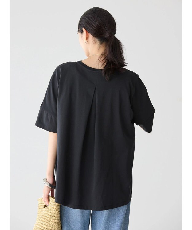 AMERICAN HOLIC 接触冷感バックタックカットプルオーバー Black