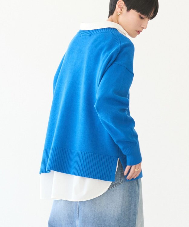 AMERICAN HOLIC Ｖネックニットプルオーバー Blue