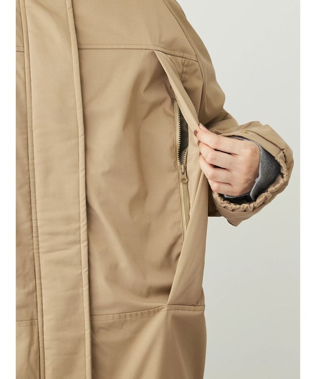 Green Parks あったか中綿コート Beige
