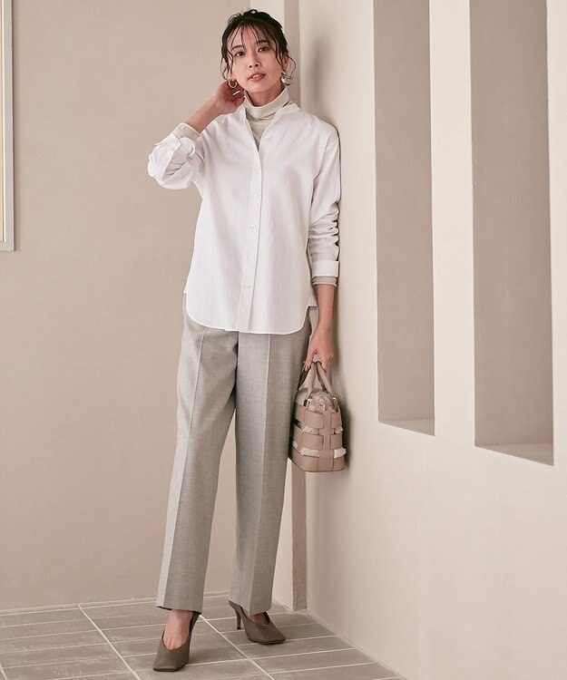 23区 【CLASSY.1月号掲載】スムージーコットン シアー ニット ベージュ系