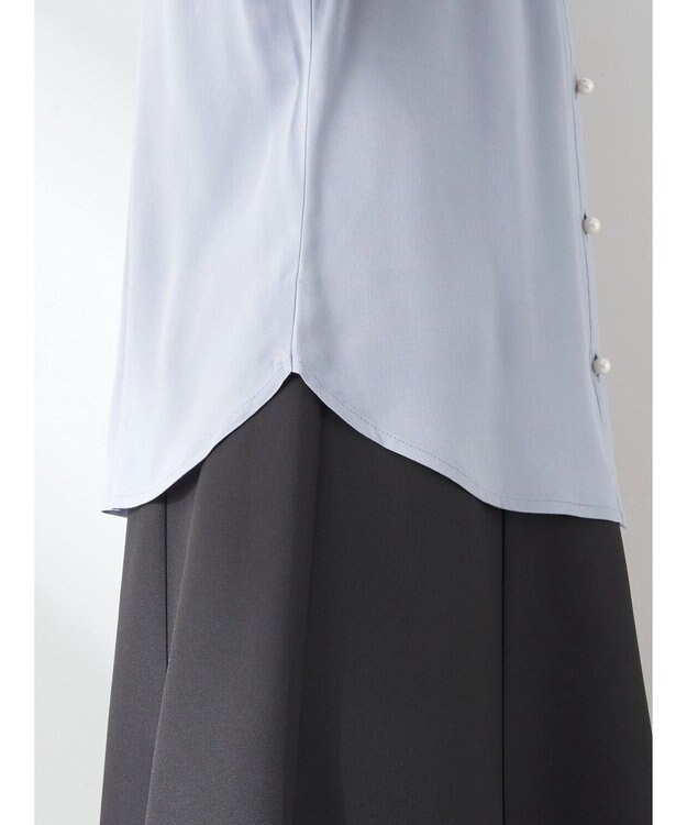 earth music&ecology レースラッフルブラウス Off White