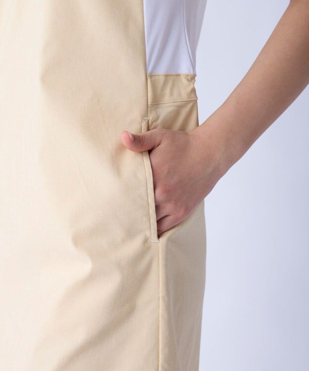 FILA GOLF／marie claire 【marie claire SPORT】 異素材MIXワンピース ベージュ