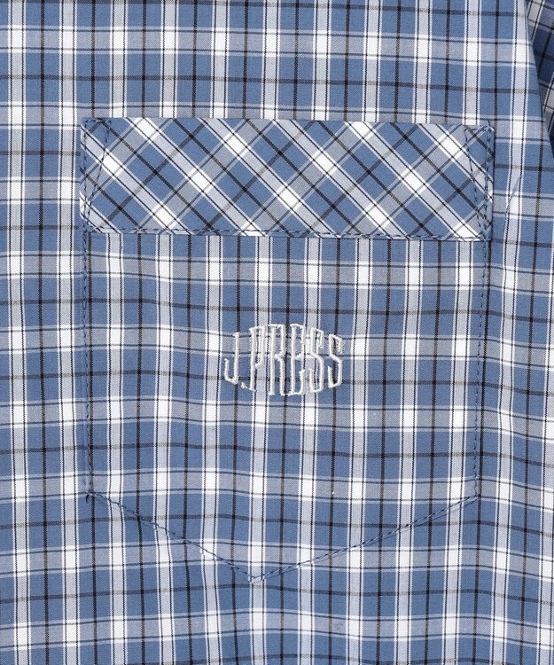 J.PRESS KIDS 【140-170cm】オックス チェックシャツ ブルー系3