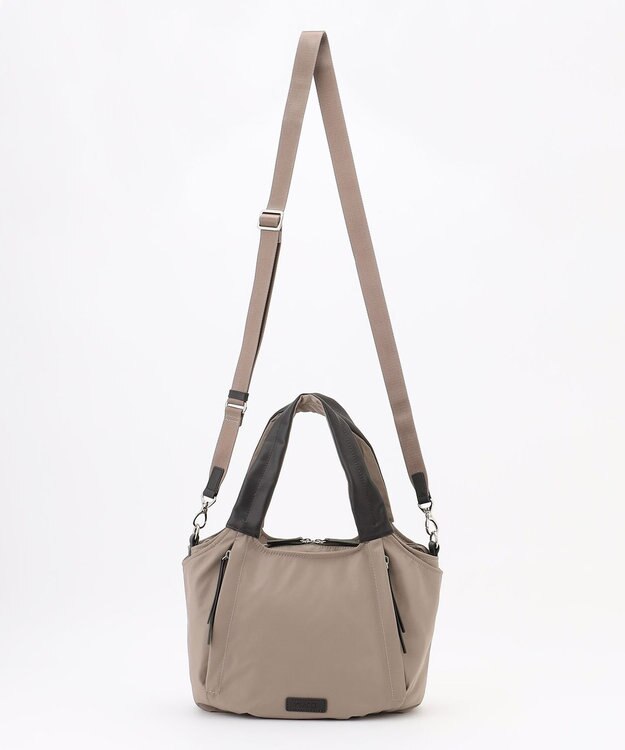 Y'SACCS ふんわりラウンド2WAYトート Sサイズ グレージュ