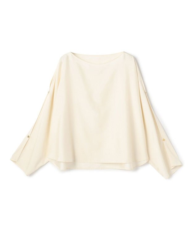 BEIGE， PERIDOT / 2WAYスリーブ ドレープブラウス Ecru