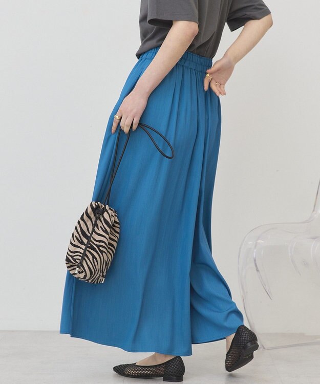 AMERICAN HOLIC 【選べる丈】ギャザースカーチョ【WEB限定カラー有り】 Blue