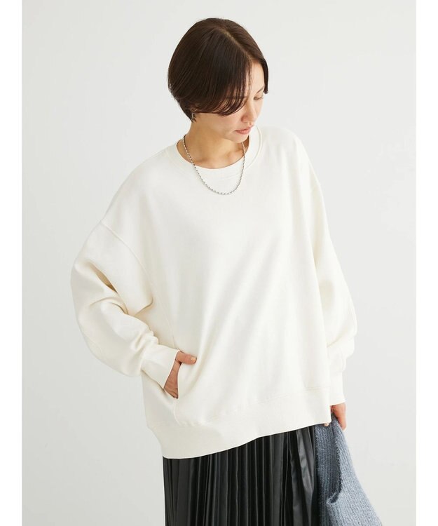 Green Parks ・ＳＵＧＡＲ　ＳＰＯＯＮ　ウラキモウオーバースウェット Off White