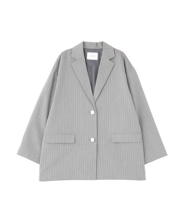 AMERICAN HOLIC オーバーサイズテーラージャケット Stripe Gray