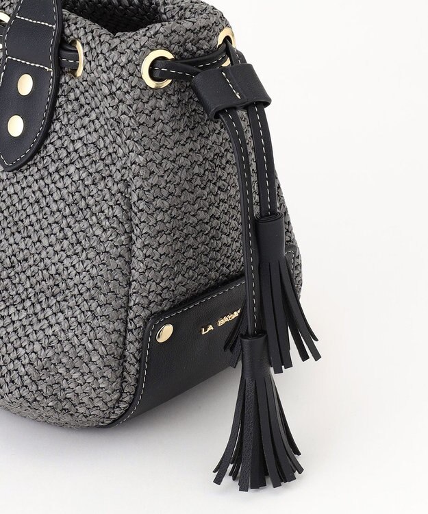 LA BAGAGERIE サイドタッセルサマートート　Sサイズ グレー