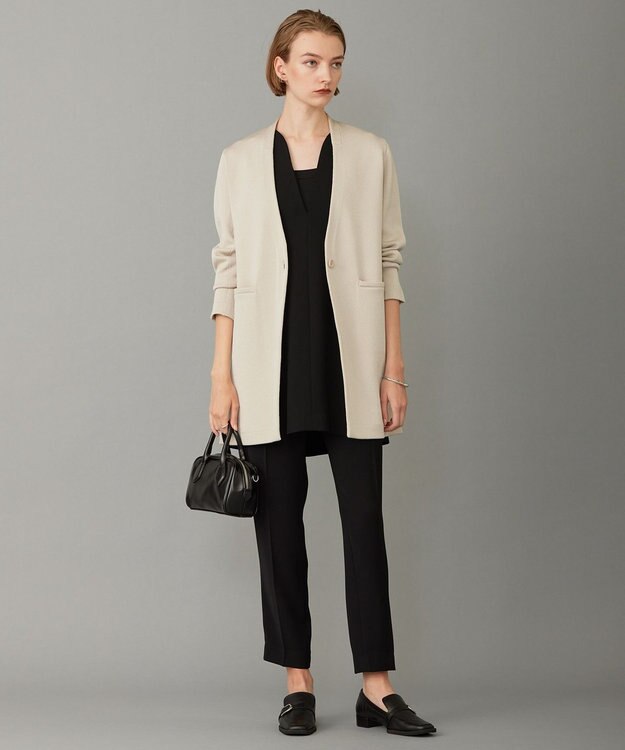 ICB L 【WEB限定カラーあり・洗える】 ライトダブルクロス べスト ブラック系