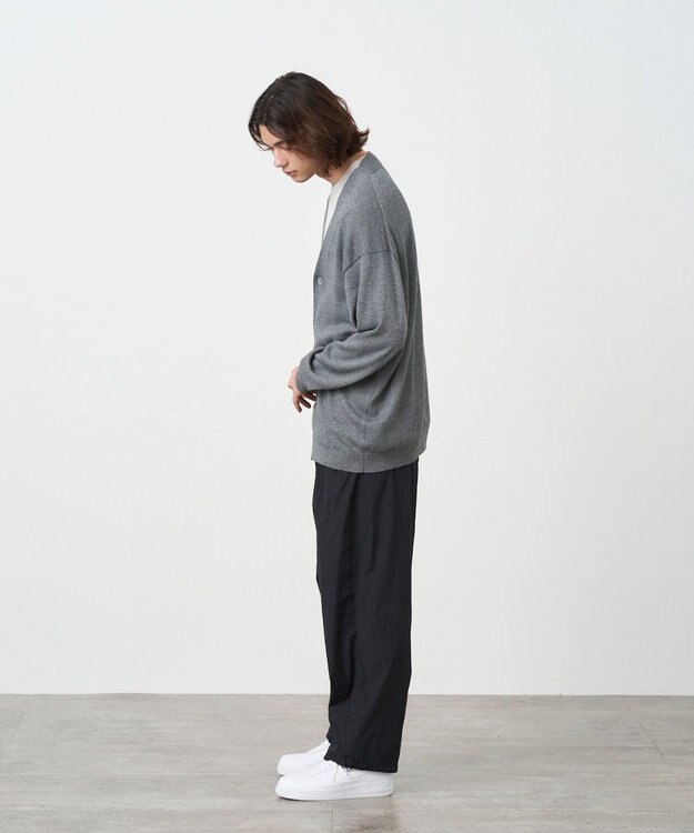 ATON HAND DYE NYLON | オーバーパンツ - UNISEX BLACK