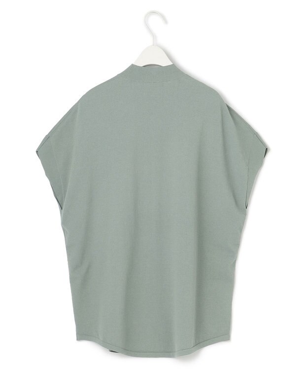 ICB 【接触冷感・UVカット・洗える】 ヴィスコースナイロンハイゲージ プルオーバー ティールグレー系