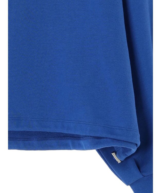 earth music&ecology 裏毛ドロストプルオーバー Blue