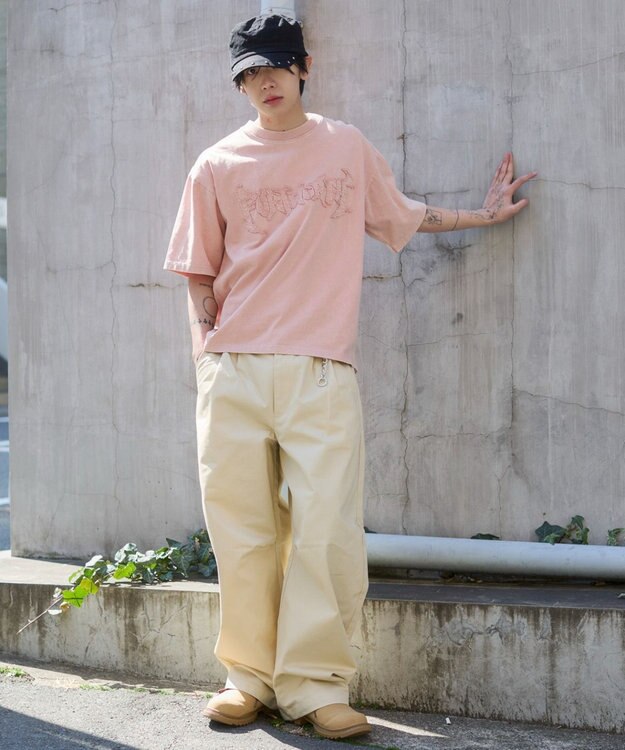 WEGO キーチャーム付きチノカーブパンツ ベージュ