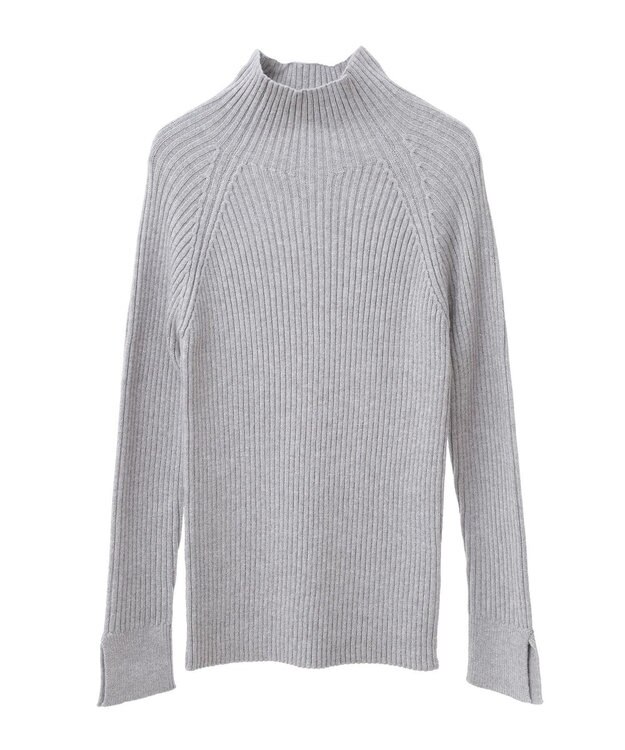 Green Parks ・Ｐｅｔｉｔ　Ｆｌｅｕｒ　ボトルネックリブニット Light Gray