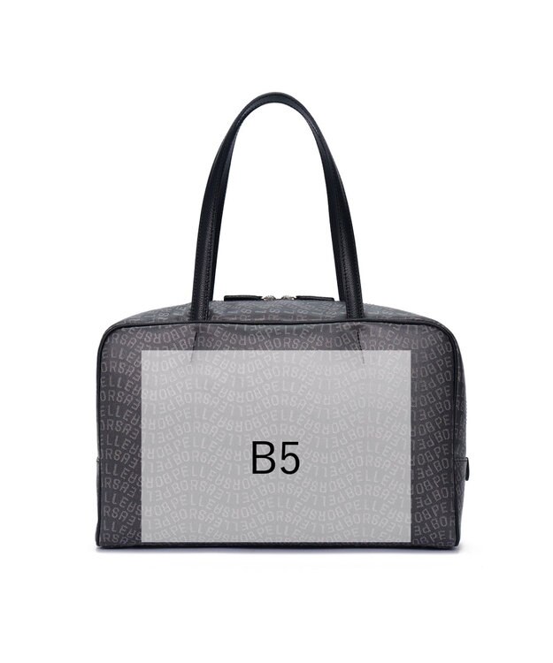 PELLE BORSA ミディアムボストン Grise グリーズ 9115 ブラック