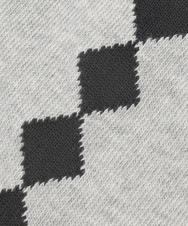 23区GOLF 【WOMEN】アーガイルライン ハイソックス ライトグレー系