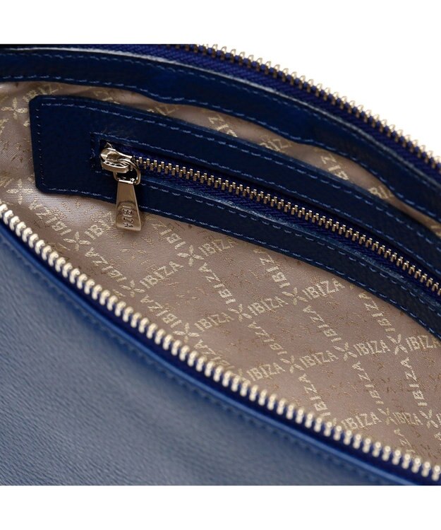 IBIZA リンピード　牛革　ショルダーバッグ ライトグレー