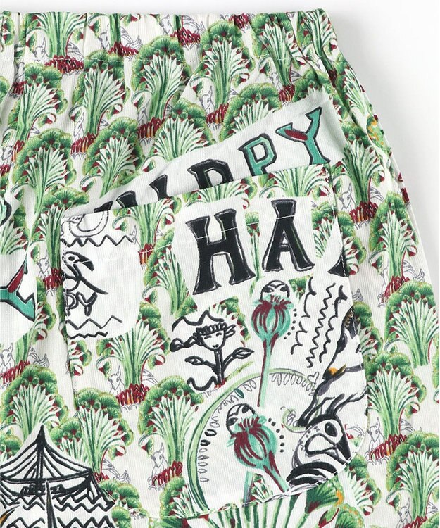 tsumori chisato SLEEP ツモリチサト パジャマ 5分袖 半袖 8分丈 ルームウェア レディース UDT163 /ワコール グリーン