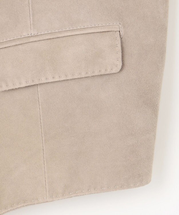 JOSEPH ABBOUD 【ゴートスウェード/軽量/ソフト/ストレッチ】ゴートスウェード ベスト ライトグレー系