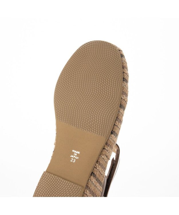 MODE ET JACOMO <D'ICI>カットワークストラップサンダル ブラウン