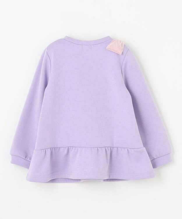 ANY KIDS 裏シャギーポシェットトレーナー ラベンダー×ハート