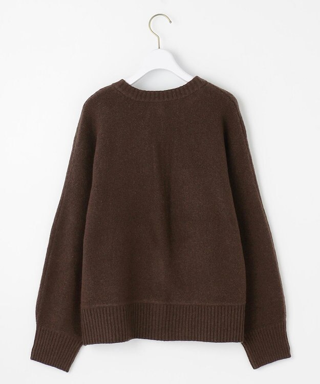 ANY SIS L 【前後着用可能】Airニット カーディガン ブラウン