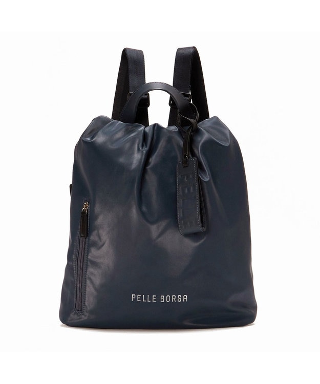 PELLE BORSA ２ジッパーズコンパクトリュック Cheers チアーズ 5202 ネイビー