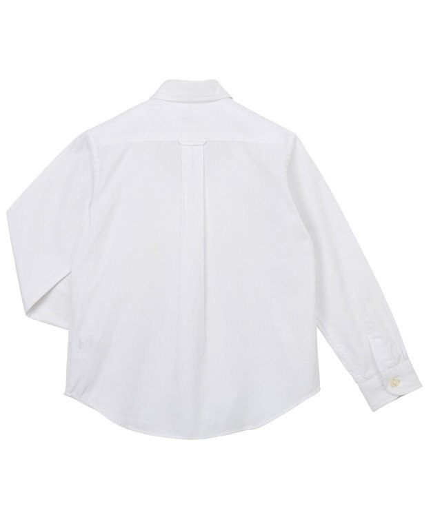 MIKI HOUSE HOT BISCUITS 【110-130cm】ブロード素材の長袖シャツ 白