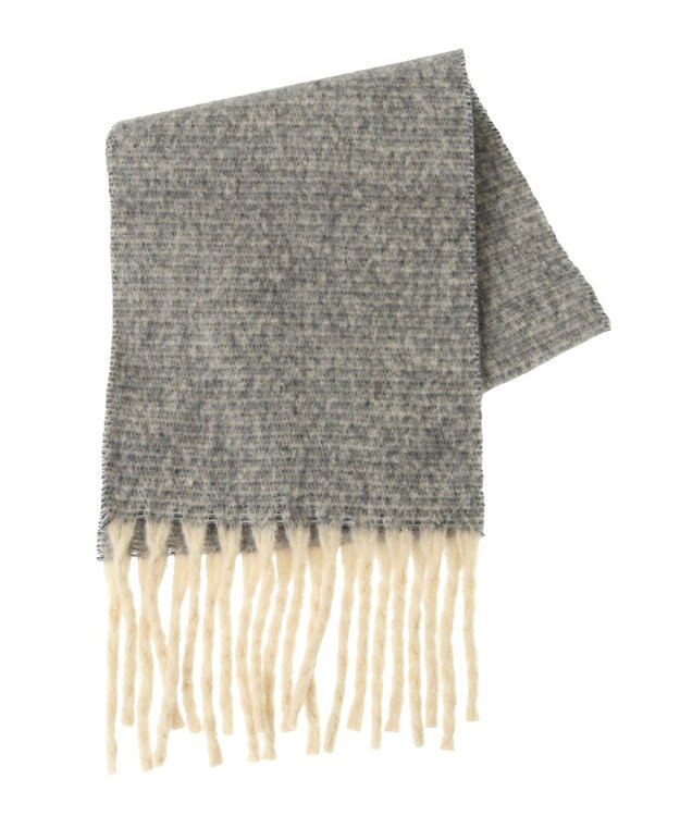 Green Parks ・ミックスニットマフラー Gray