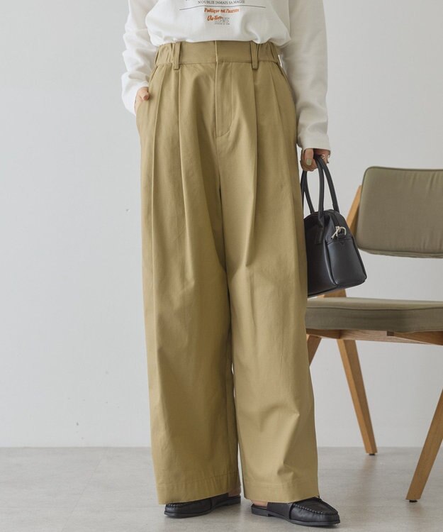 AMERICAN HOLIC ワイドチノパンツ Beige