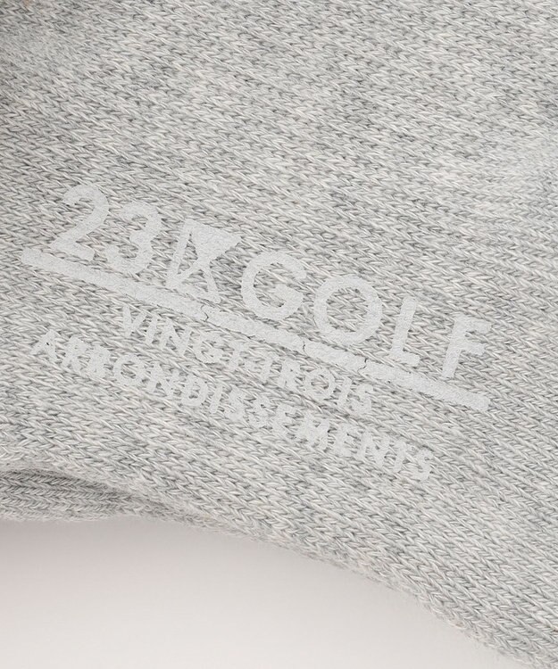 23区GOLF 【WOMEN】アーガイルライン ハイソックス ライトグレー系