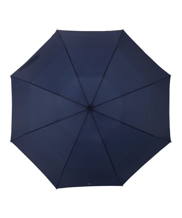 MOONBAT 【大きめ70cm】POLO RALPH LAUREN 折りたたみ傘 メンズ ストライプ ワンポイント刺繍 ディープブルー