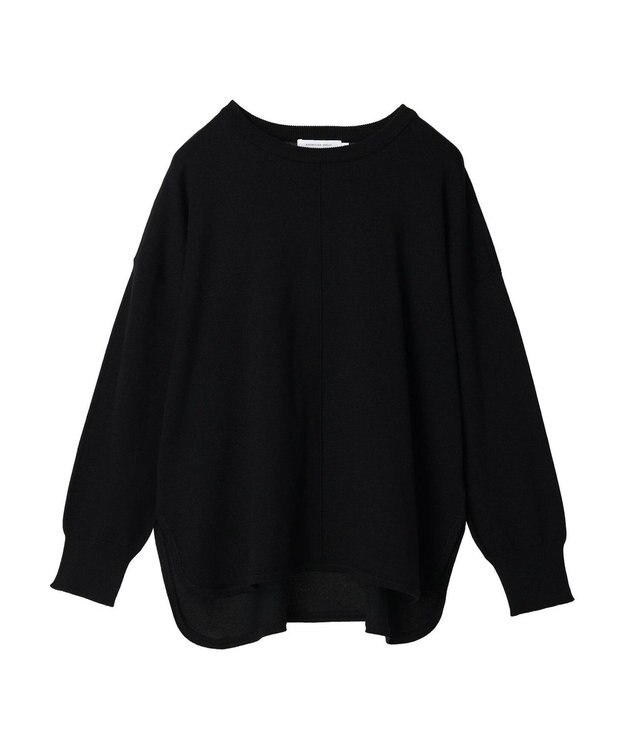 AMERICAN HOLIC センターシームラウンドニットプルオーバー Black