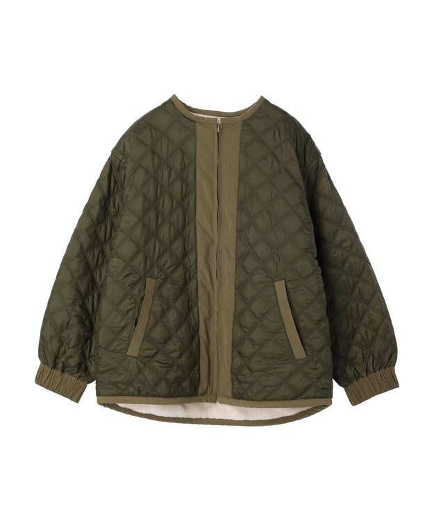 AMERICAN HOLIC キルポカリバーシブルキルティングミディコート Khaki