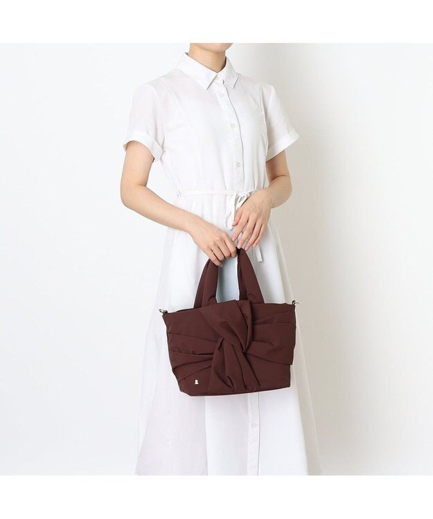 LANVIN en Bleu ルクリア 2WAYトートバッグ チョコ