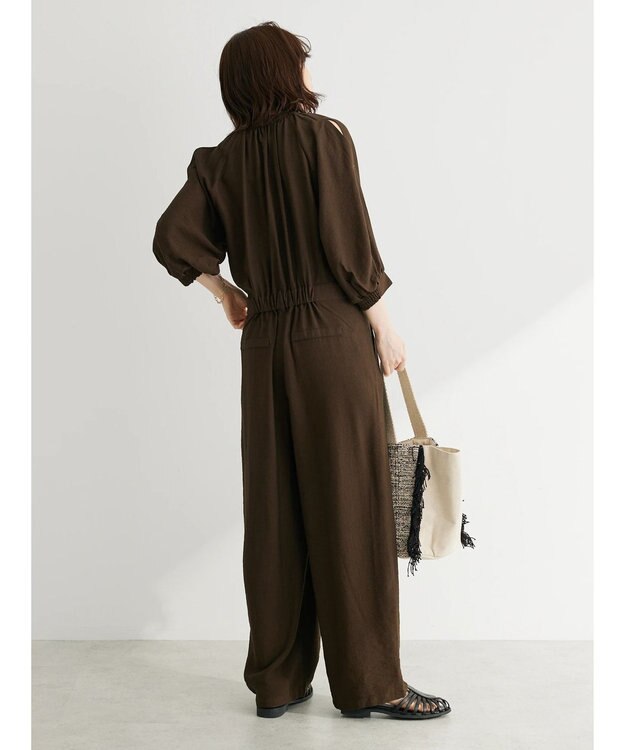 Green Parks ■ＥＳＣＡＲ　ショルダースリットオールインワン Brown