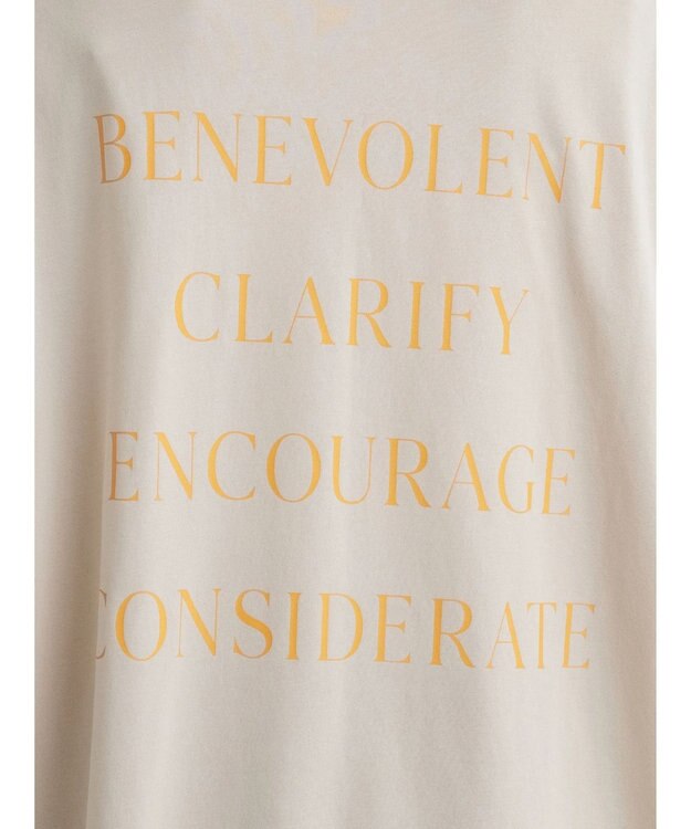 Green Parks シアーバックロゴチュニック Light Beige