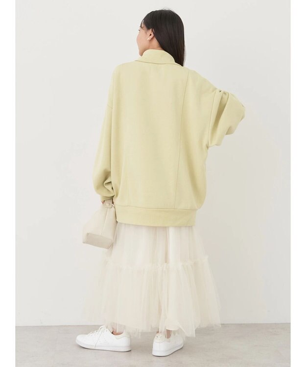 earth music&ecology スタンドｚｉｐダンボールチュニック Yellow