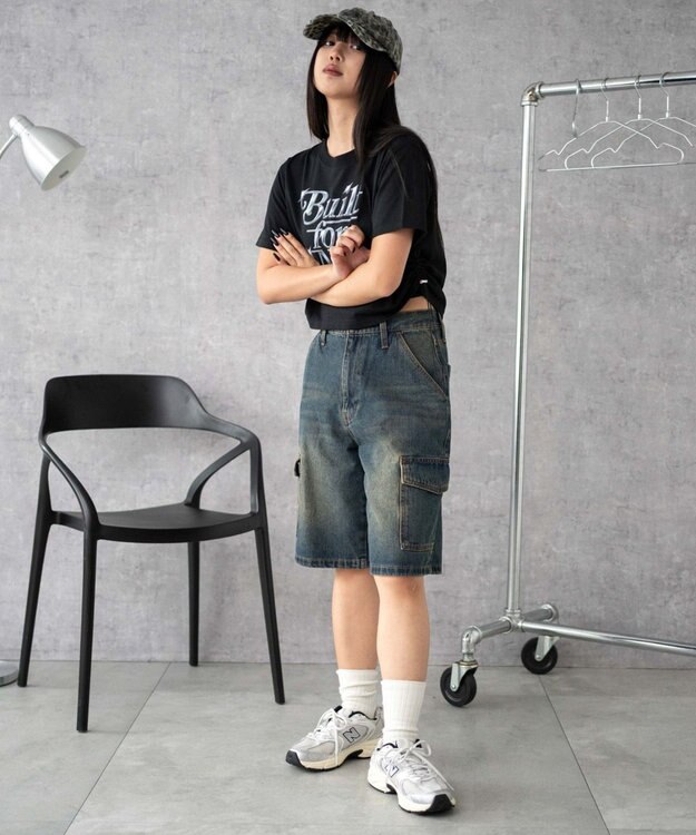 WEGO グラフィックストッパードロストショートT ブラック