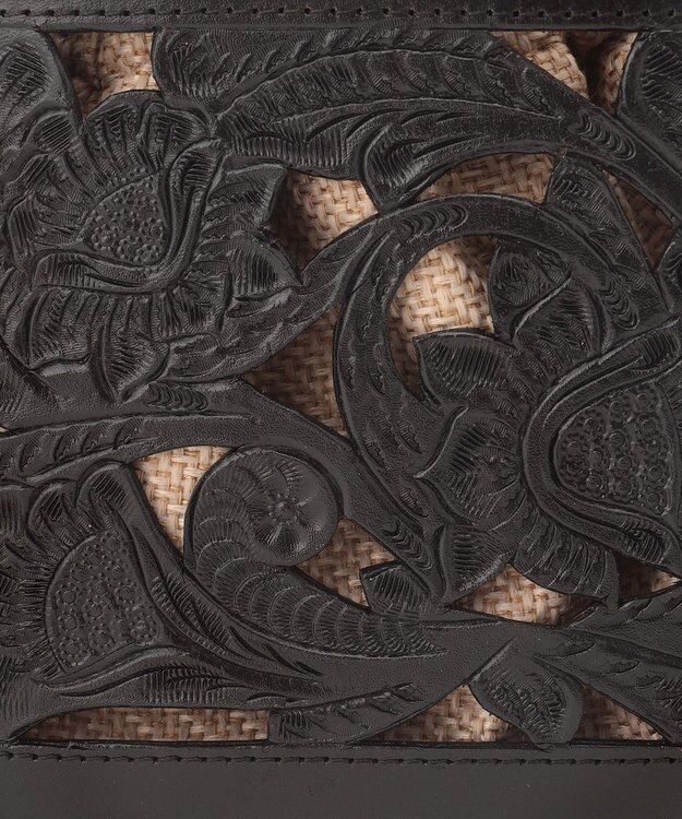 GRACE CONTINENTAL Cutwork box Bag ブラック