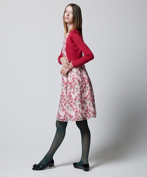 TOCCA SILK RIB BOLERO ボレロ レッド系