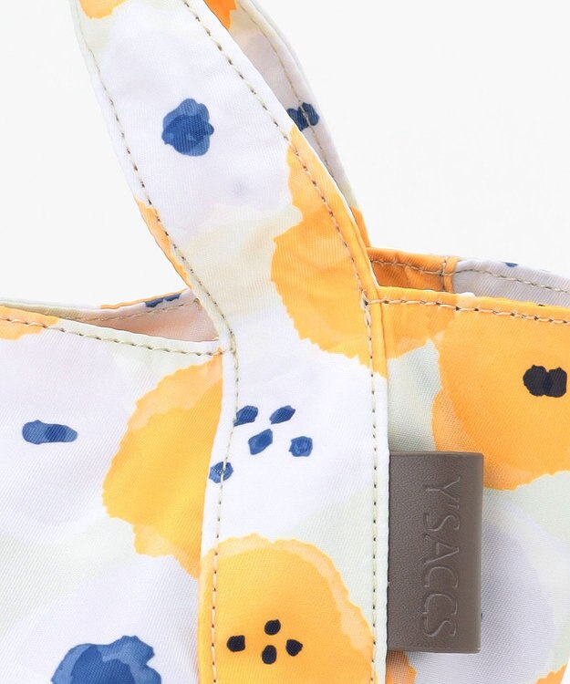 Y'SACCS 総柄プリントミニトートバッグ イエロー（花柄）