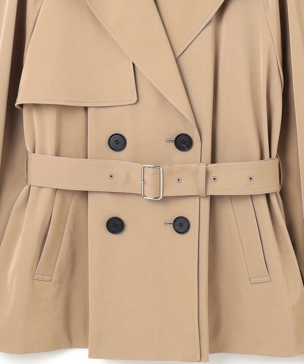 ICB トリアセコットンギャバジン ショートトレンチコート ベージュ系