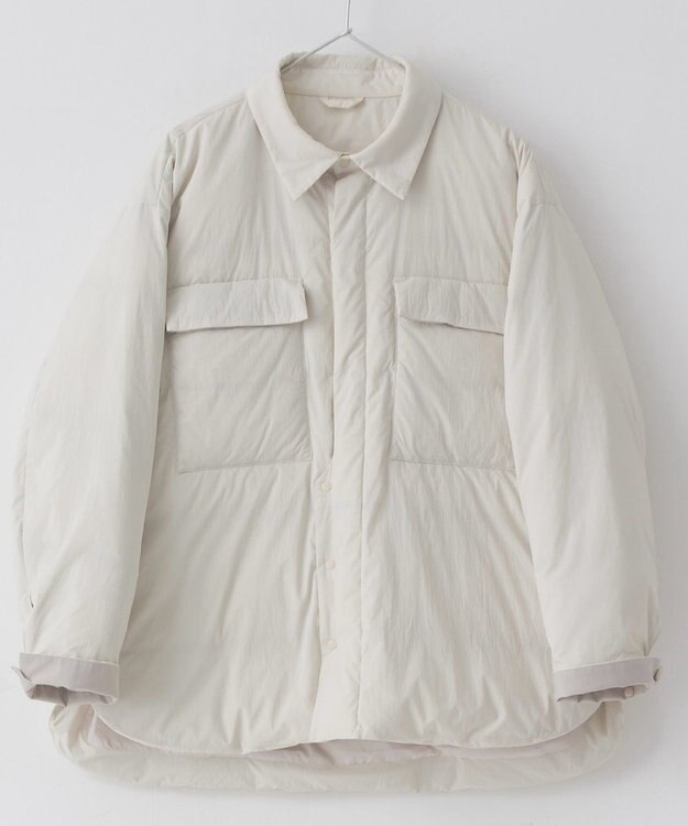 KWD 【日本製/高品質ダウン】LIGHT DOWN SHIRTS JACKET ライトダウンシャツジャケット アイボリー