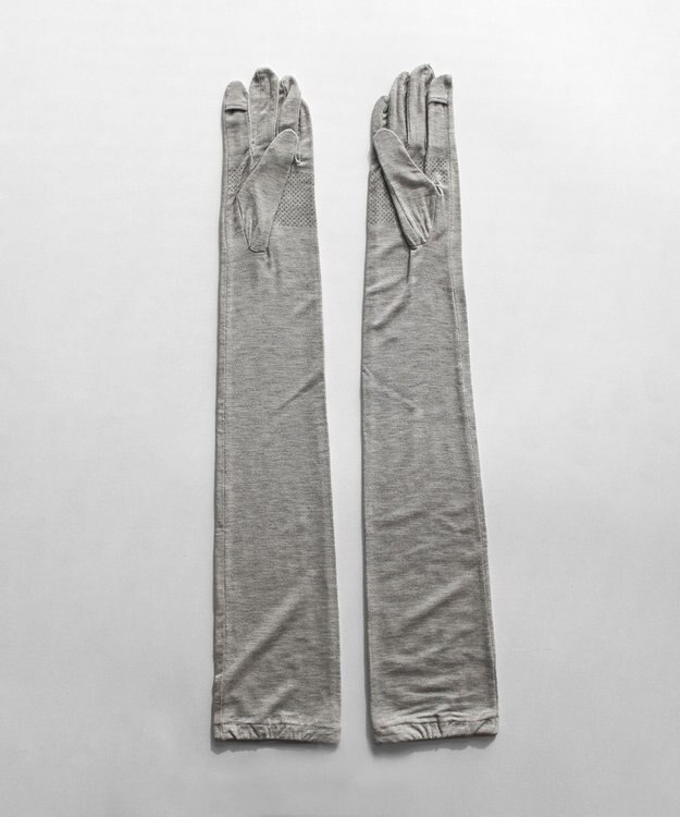 ORuKuBET 【WEB限定・数量限定】リングビジュー付きUVカットロンググローブ (WOMEN)【 UVカット・タッチパネル対応 】 グレー