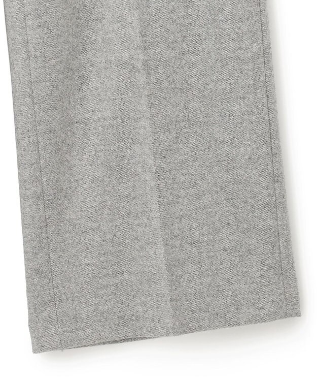 23区 L シルクネップツイード ワイドパンツ ライトグレー系