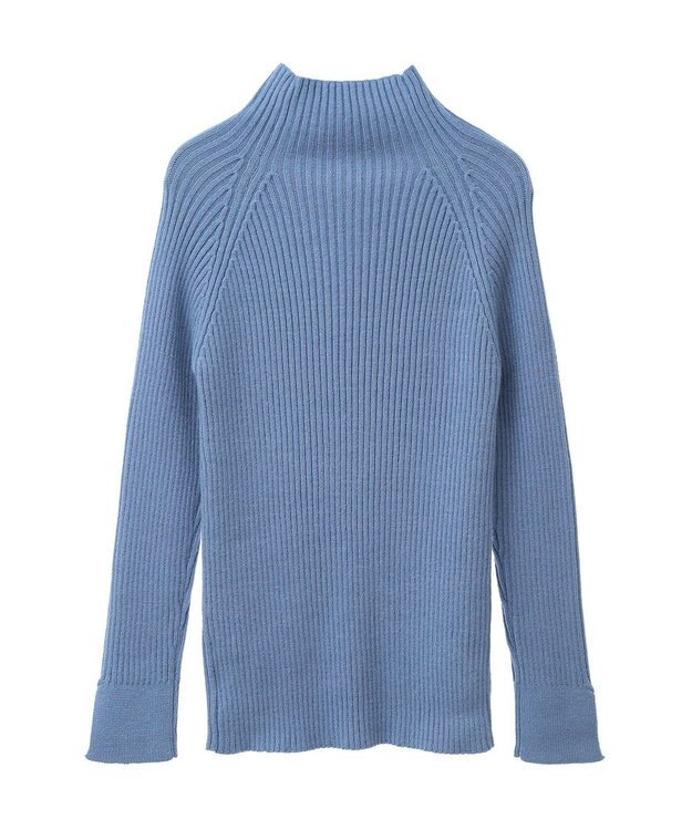 Green Parks ・Ｐｅｔｉｔ　Ｆｌｅｕｒ　ボトルネックリブニット Blue