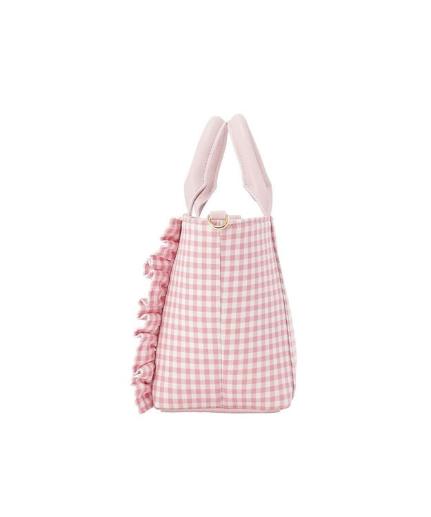 Maison de FLEUR ギンガムフリル2Wayバッグ Pink