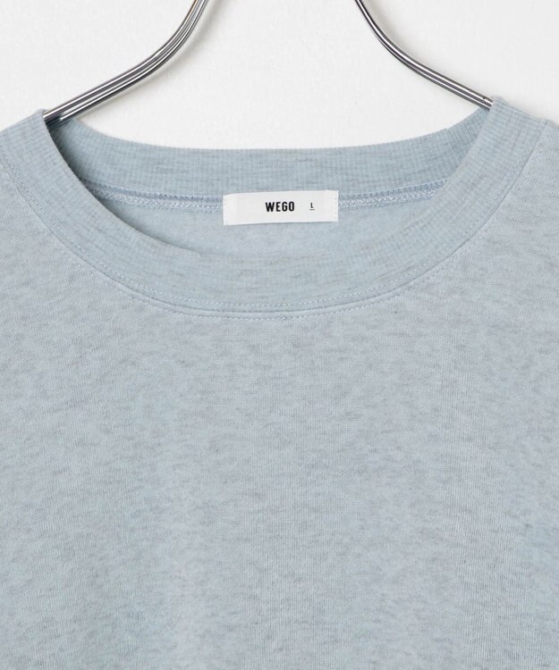 WEGO 【ユニセックス着用/MLXLサイズ展開/新色追加/裏起毛】スウェットプルオーバー 杢グレー